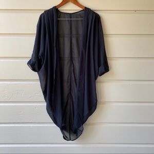 American Apparel Accessories - NWT American apparel chiffon shawl cardigan black American Apparel Accessories - NWT American apparel chiffon shawl cardigan black